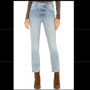MOTHER The Dazzler Yoke Front Ankle Wild Calling Jeans